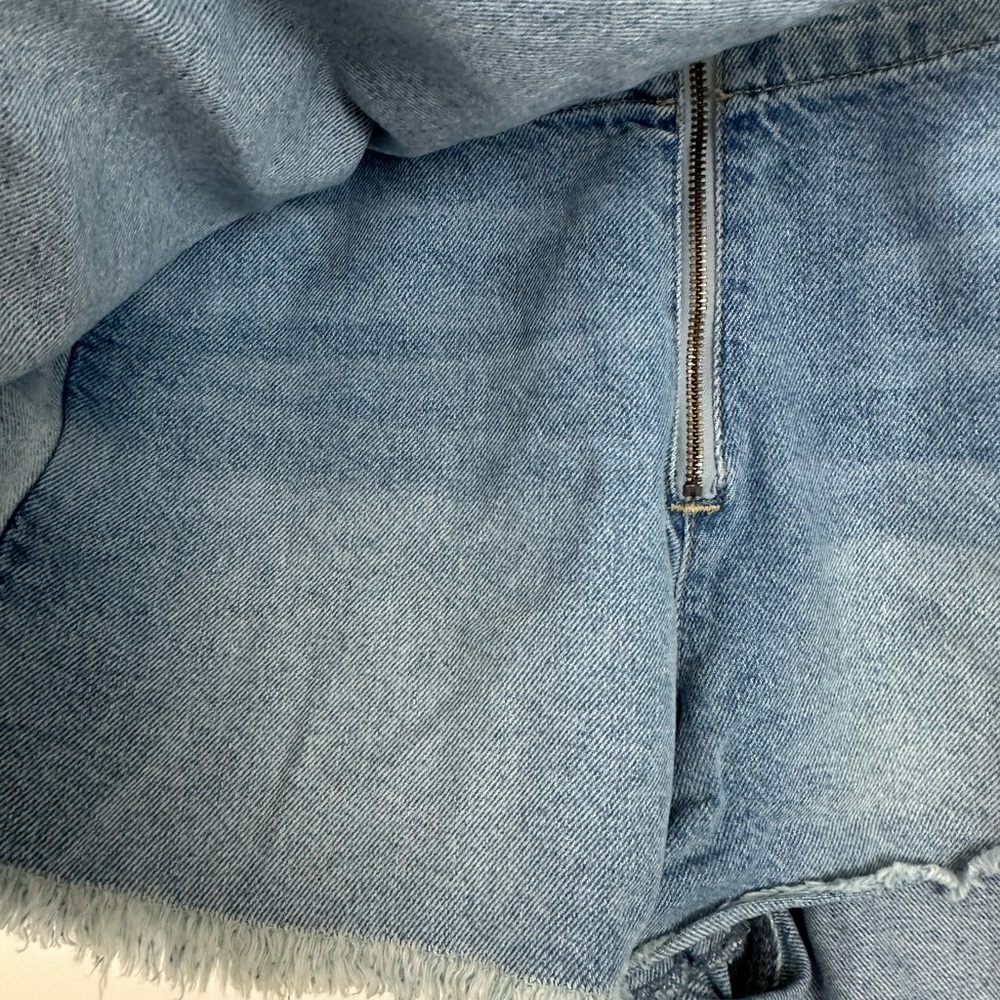 We The Free Free People | Blue Denim Emmy Wrap Skort Size 4 - Picture 4 of 6